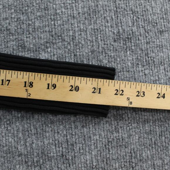 Solid Striped Sweater Womens XL The Fleur Cardigan Black Ribbed Minimalist Chic - Picture 9 of 10